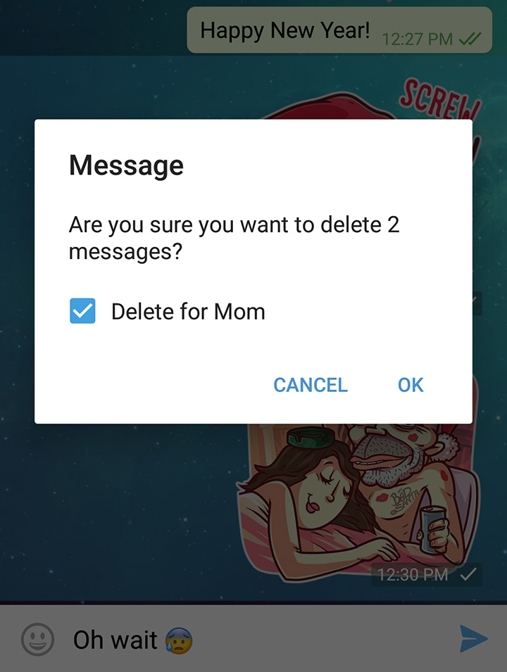 Telegram Eliminar Mensajes Enviados