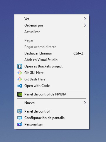 Cómo añadir el Panel de Control al menú contextual en Windows 10