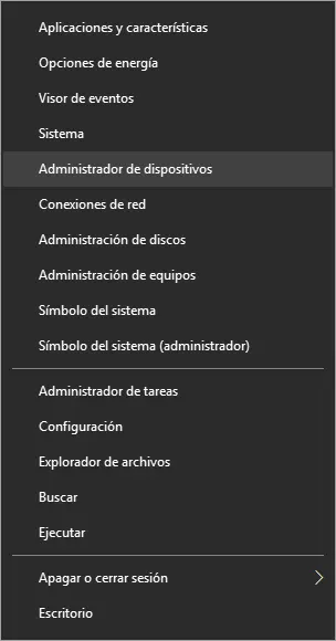 Cómo abrir el Administrador de dispositivos en Windows 10