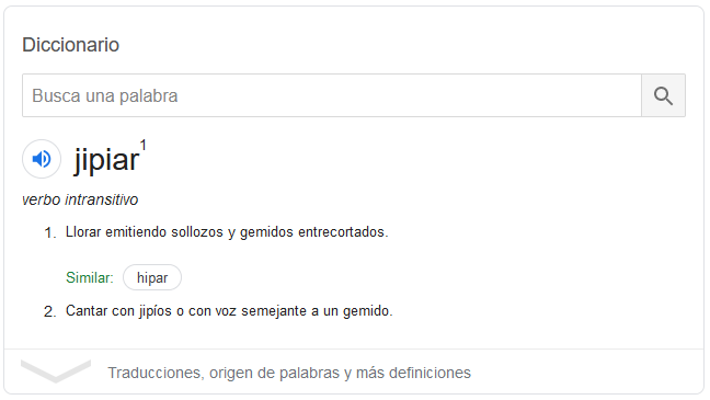 Diccionario de Google