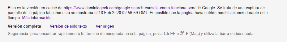 Esta es la versión en caché de Google