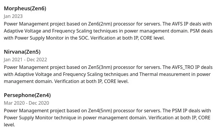 Los nombres en clave de AMD filtrados para los futuros núcleos Zen 5 y Zen 6