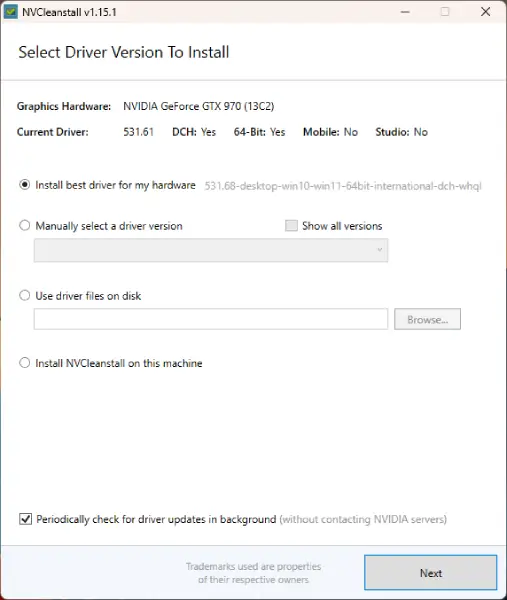 NVCleanstall instalar el driver de NVIDIA sin telemetría