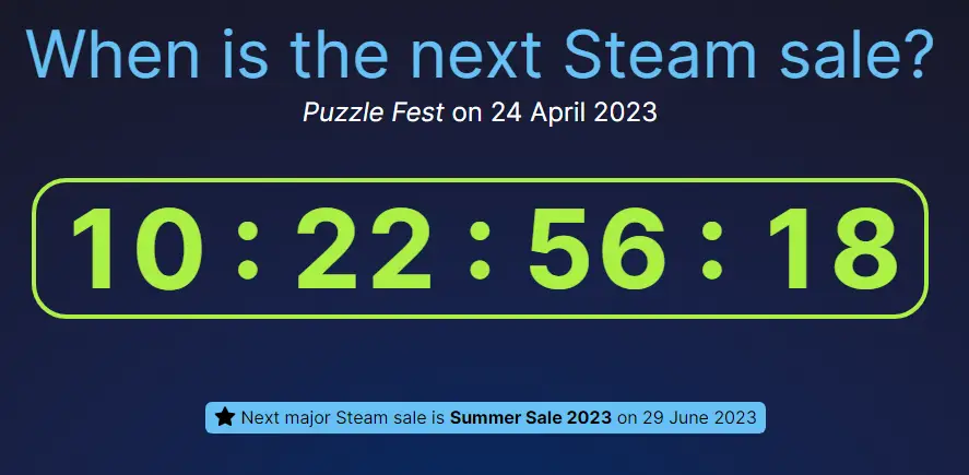 Cuándo son las próximas rebajas de Steam?