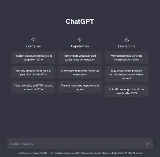 chatgpt chatbot inteligencia artificial
