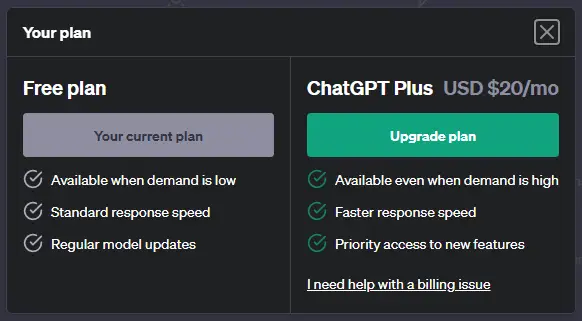 ChatGPT Plus - de pago